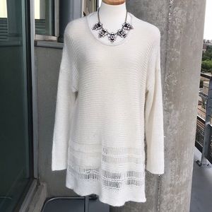 Oversized cable knit sweater